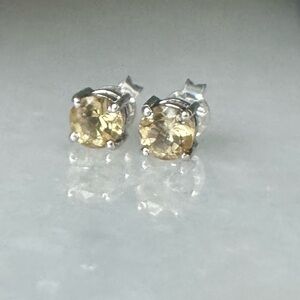 NWOT Tuckernuck Elliston Earrings, Citrine, Sterling Silver